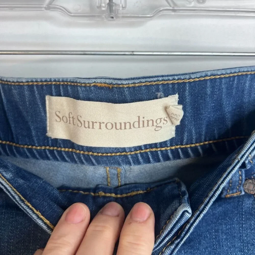 Soft Surroundings Stretchy Pull On Jegging Denim Skinny Jeans‎ Size Small